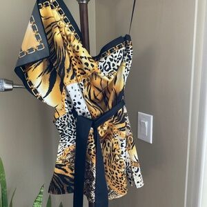 Cache Animal Print Tunic Size Small NWT